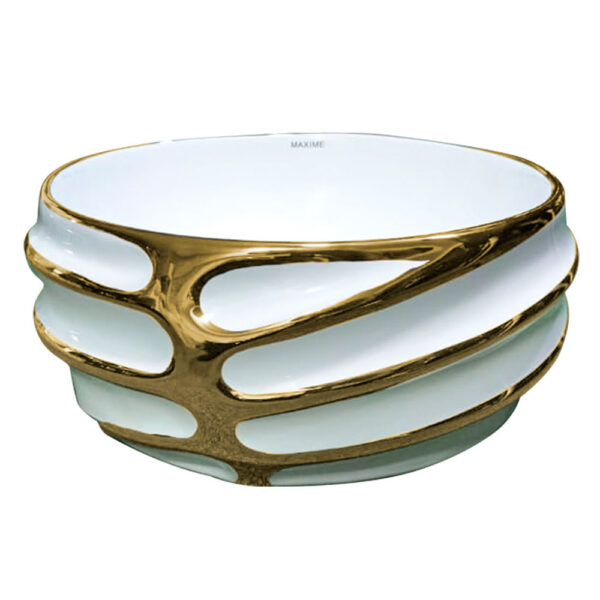 BOWL MISURI WHITE / GOLD